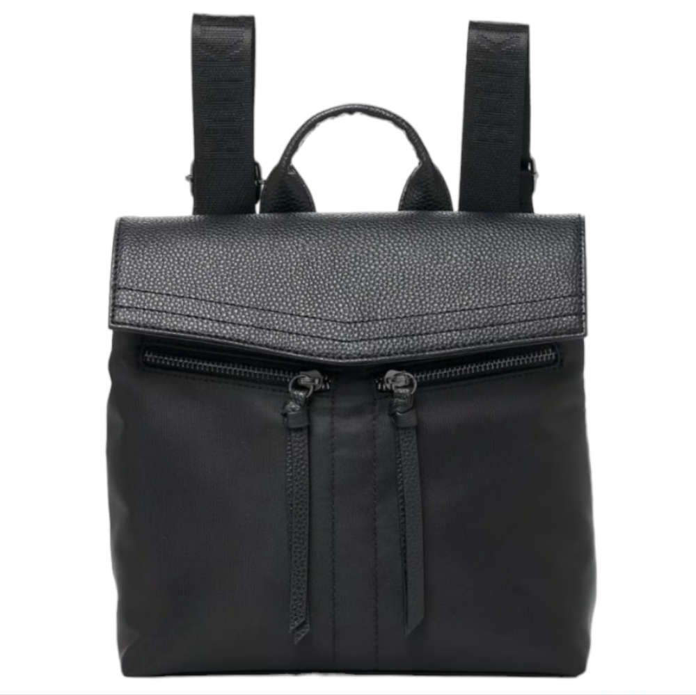 Botkier Trigger Mini Lightweight Backpack Purse, Black, Adjustable Straps, EUC